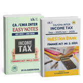 CA/CMA Inter (New Scheme) Income Tax (Easy Notes + Question Bank) Combo Book Set by CA Aarish Khan